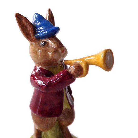 Royal Doulton Bunnykins Rise and Shine 1974 Bunny with Bugle Horn   3086 - Picture 2 of 7